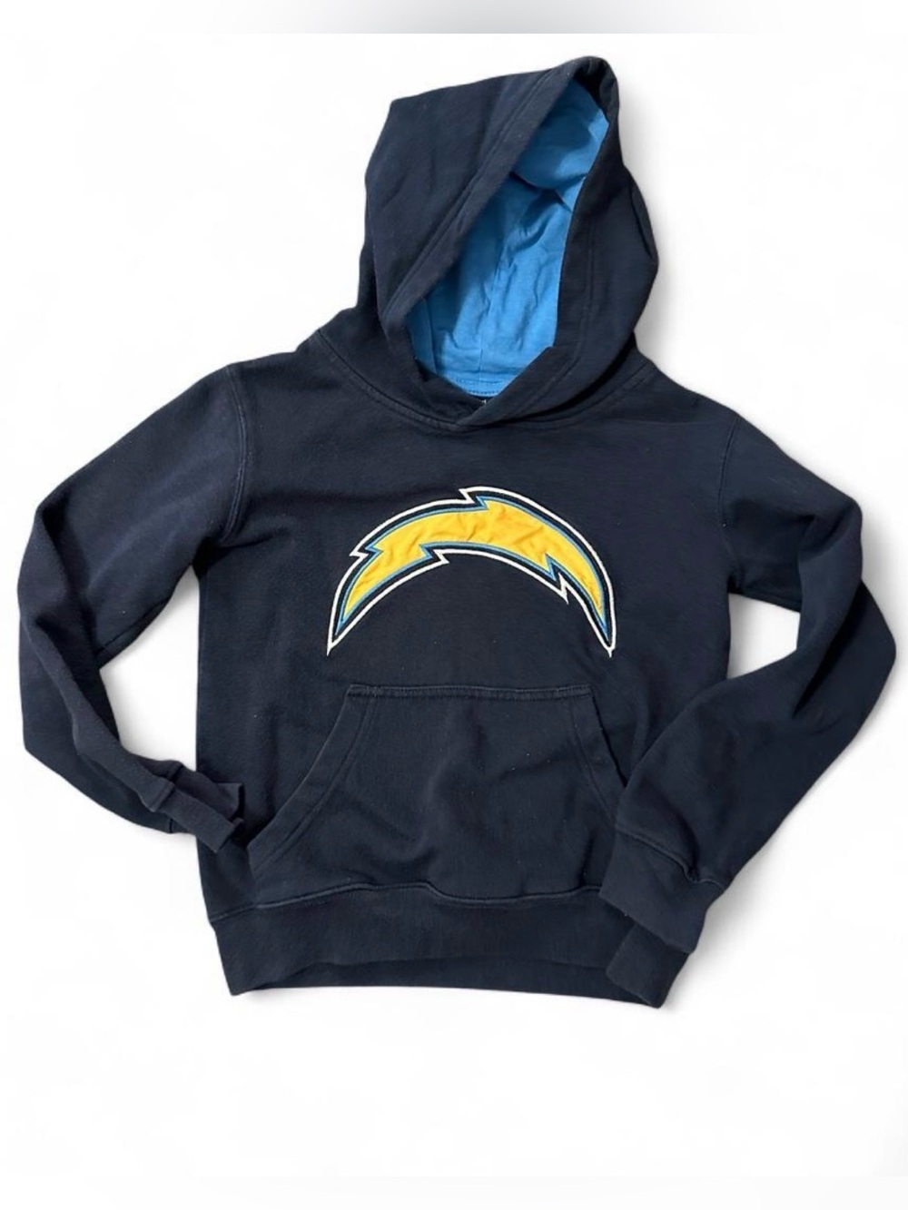 NFL Navy Pullover Hoodie with Yellow Lightning Logo